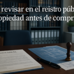 Detalle de una consulta en el registro público propiedad para verificar una propiedad